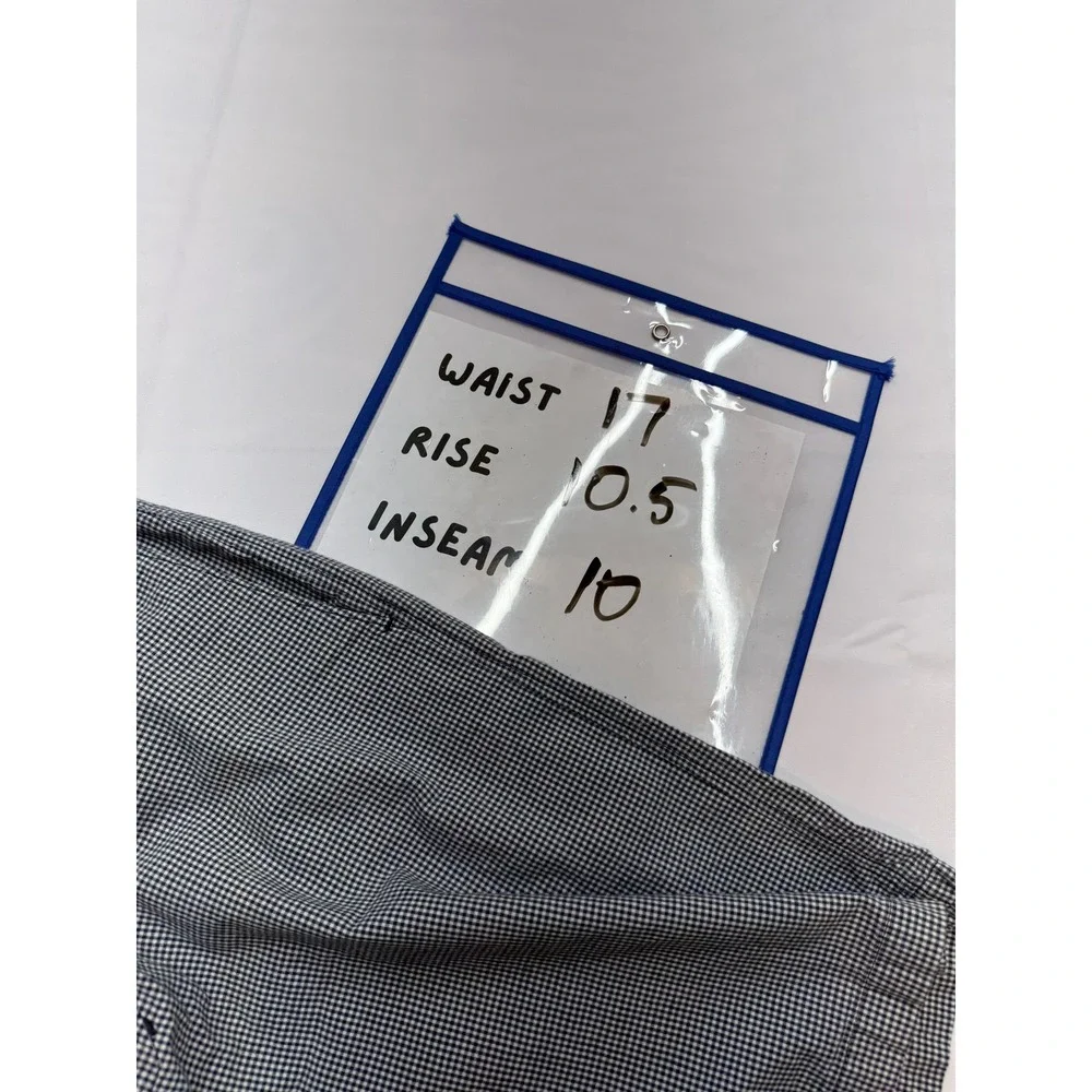 BANANA REPUBLIC Mens 32 Navy White Gingham 10